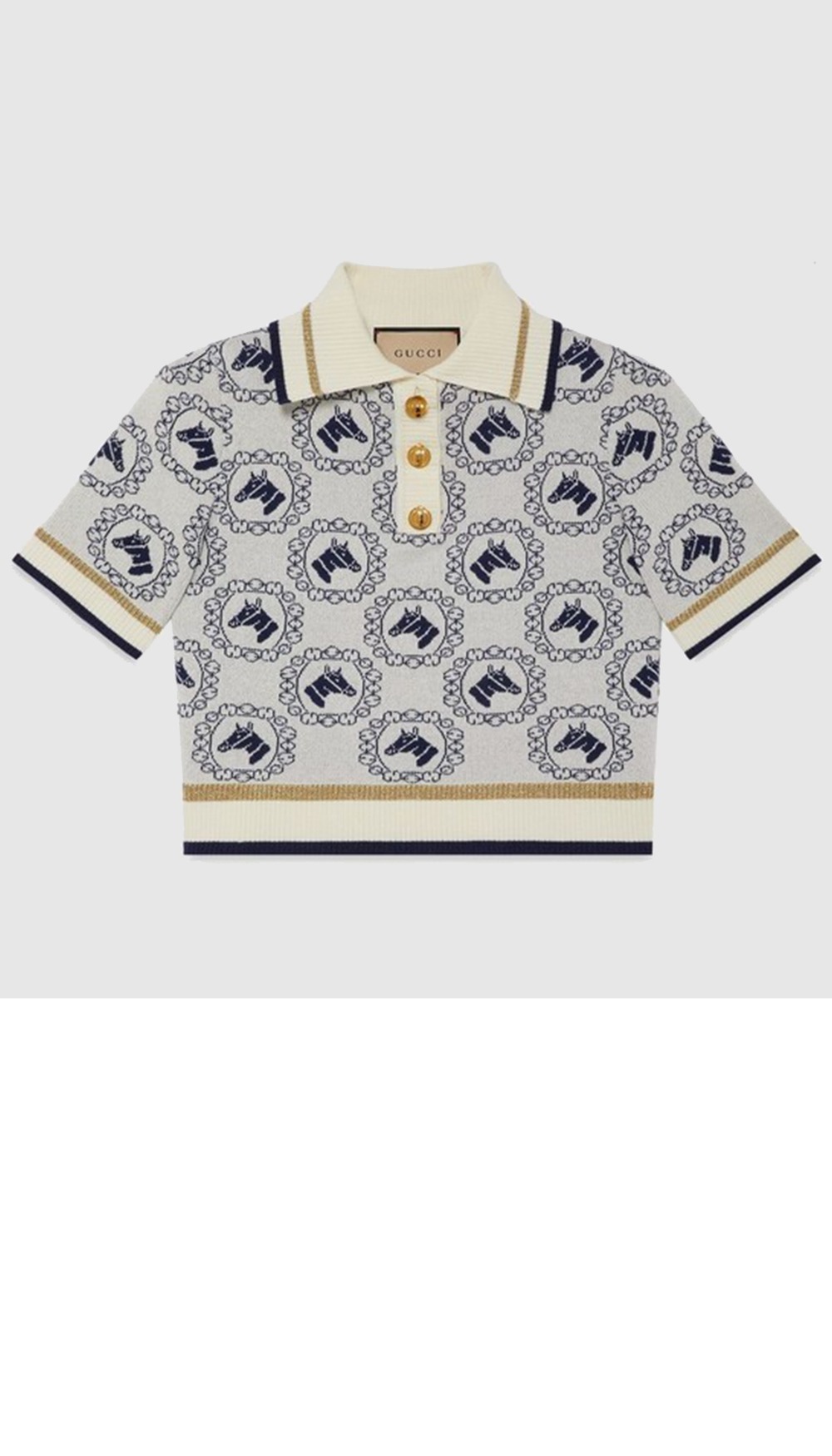 구찌 니트 크롭