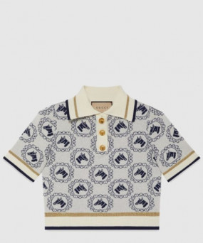 구찌 니트 크롭