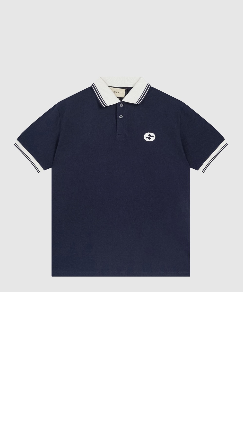 구찌 면 폴로 셔츠