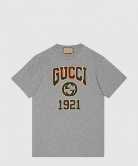 구찌 프린트 면 티셔츠