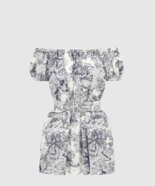 디올 로고 니트 원피스