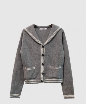 디올 프린트 니트 톱