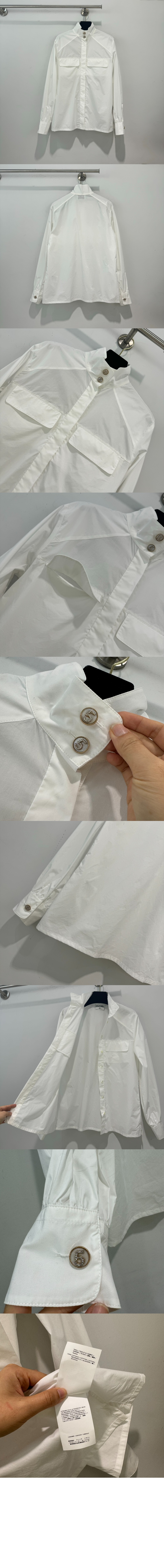 디올 로고 프린트 셔츠 톱