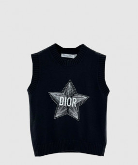 디올 로고 니트 상의