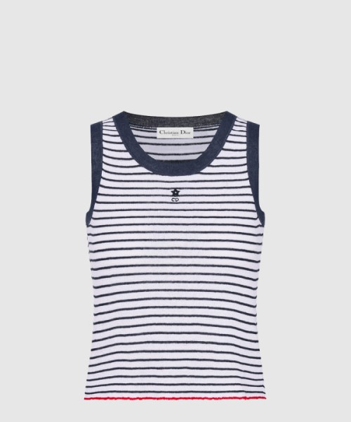 디올 로고 프린트 반팔