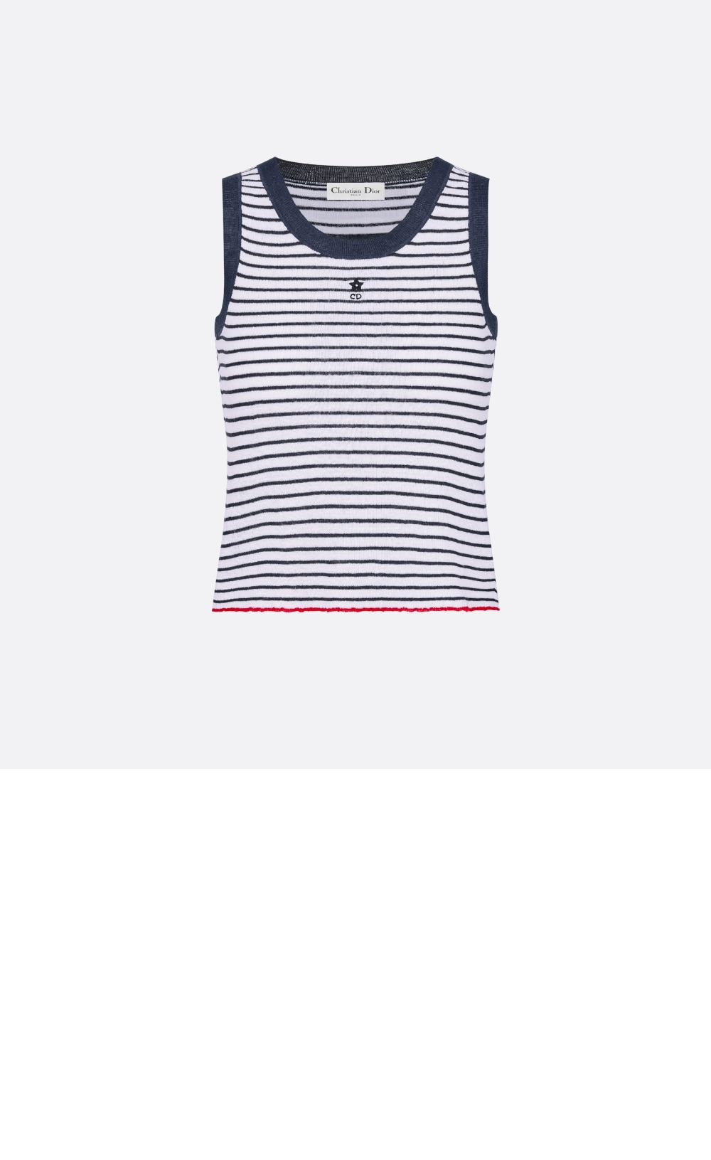 디올 로고 프린트 반팔