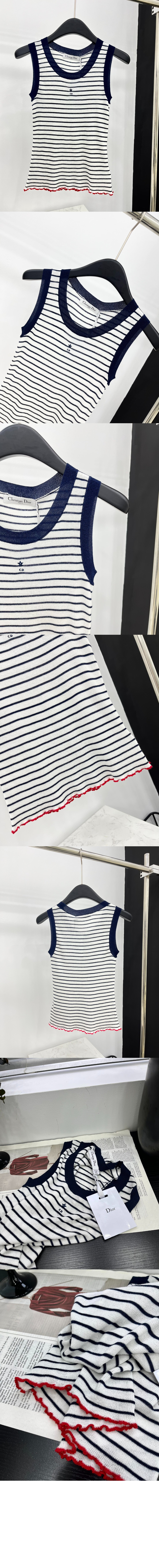 디올 로고 프린트 반팔