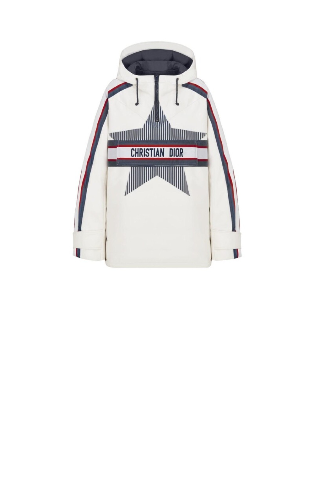 디올 로고 후드 긴팔