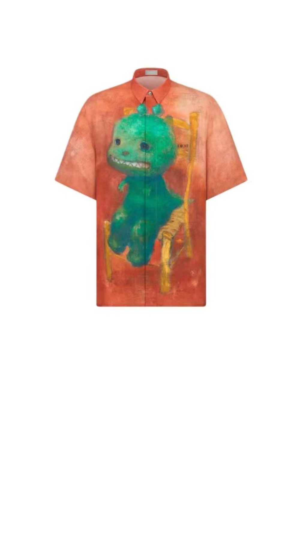 디올 로고 셔츠