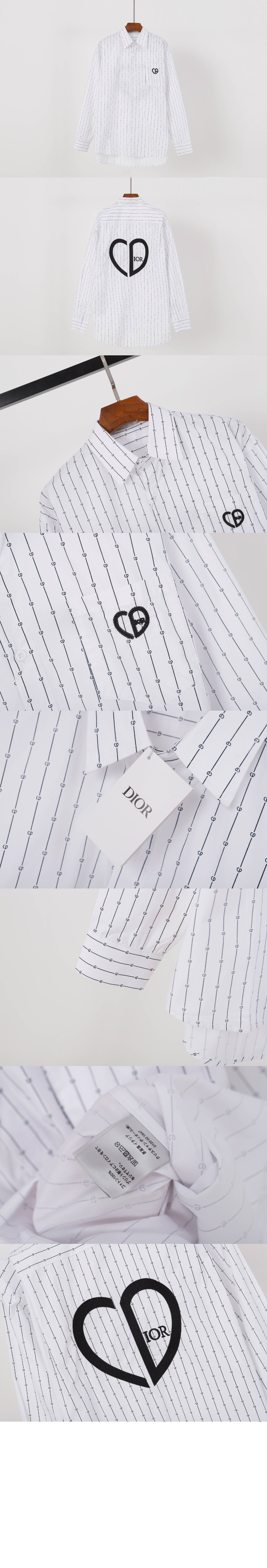 디올 로고 셔츠