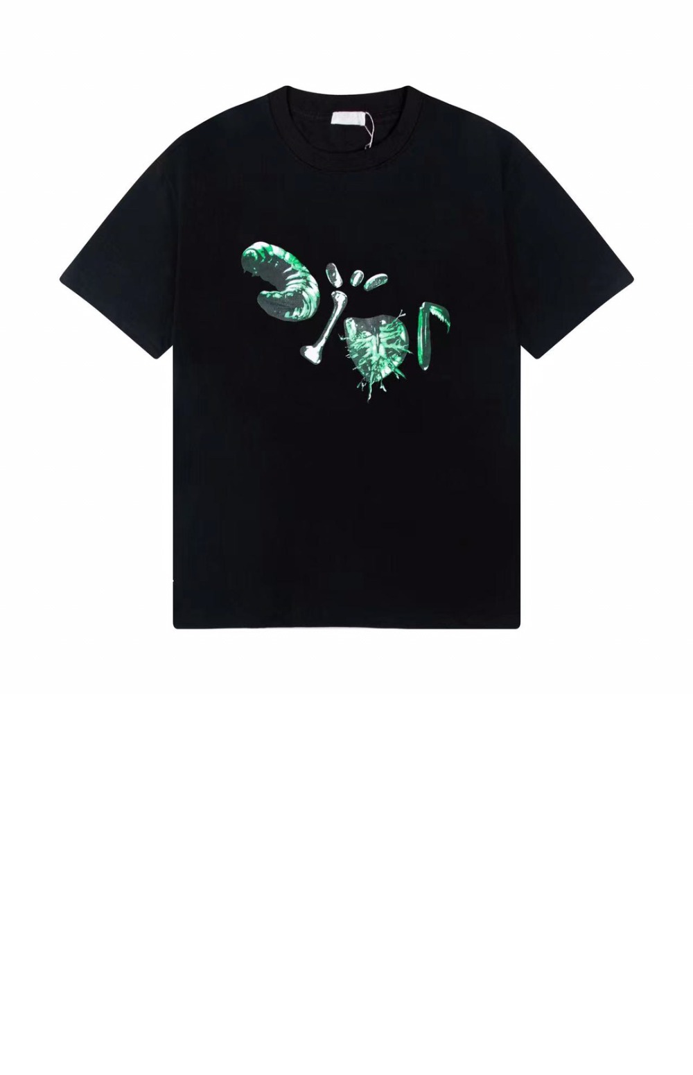 디올 로고 프린트 반팔