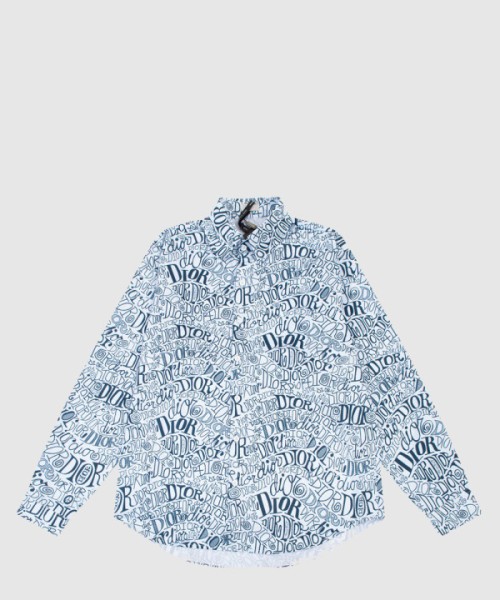 디올 로고 셔츠