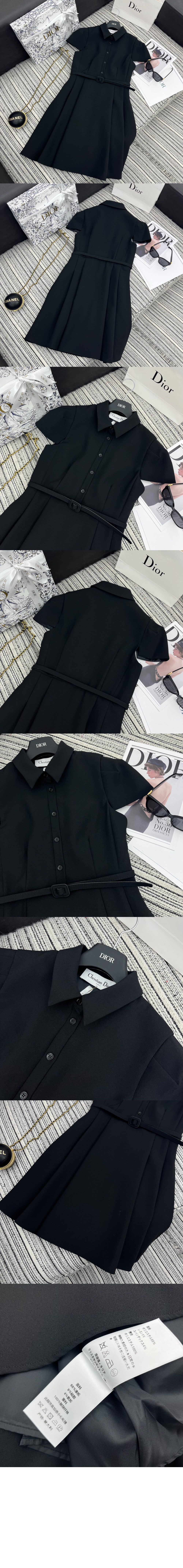 디올 로고 원피스