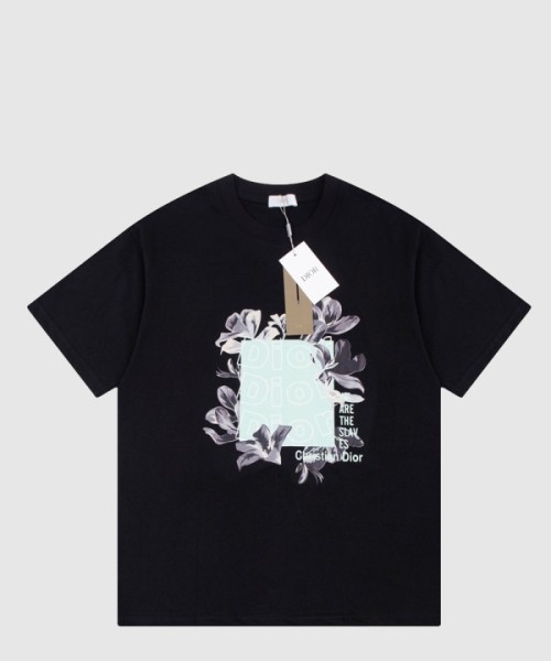 디올 플라워 코튼 톱