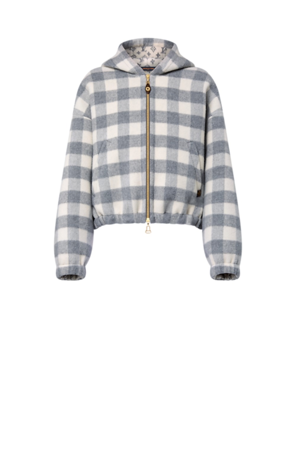 루이비통 더블 페이스 체크 집업 재킷