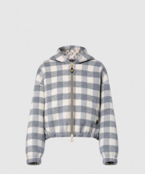 루이비통 더블 페이스 체크 집업 재킷