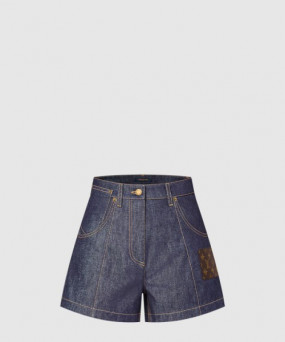 루이비통 하이웨이스트 데님 반바지