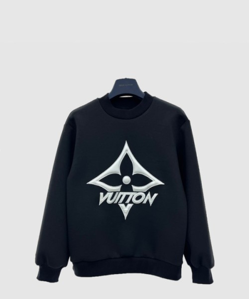 루이비통 로고 프린트 면 톱