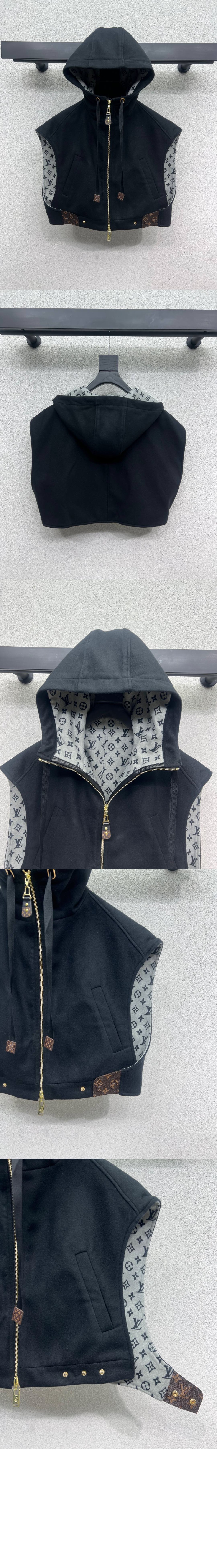 루이비통 더블 페이스 오픈 암 재킷