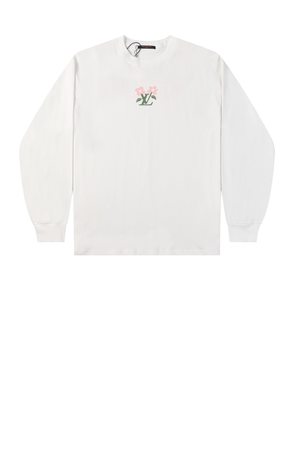 루이비통 로고 프린트 면 톱