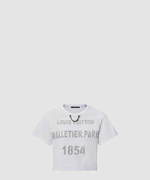 루이비통 스텐실 시그니처 크롭 톱