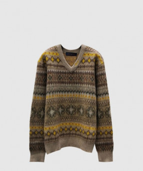 루이비통 프린트 니트 톱