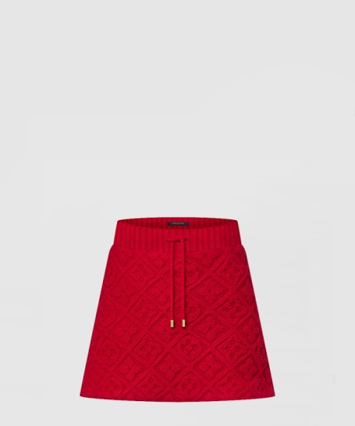 루이비통 모노그램 패턴 테리 미니 스커트