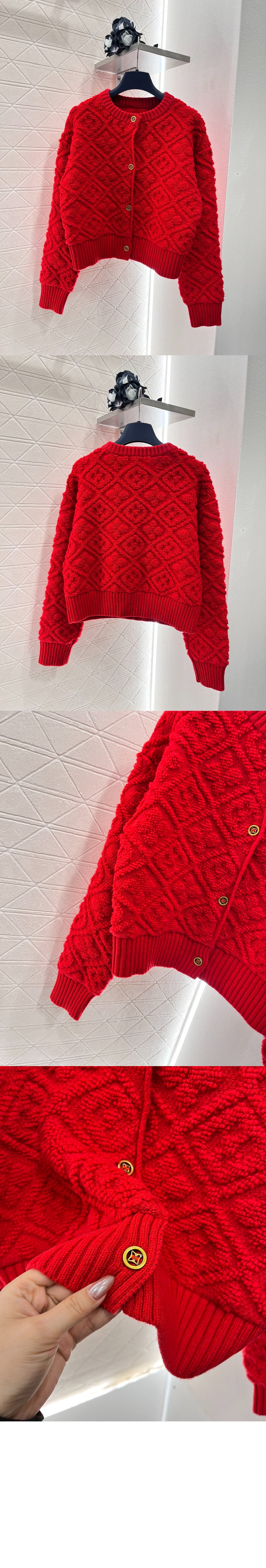 루이비통 울 가디건