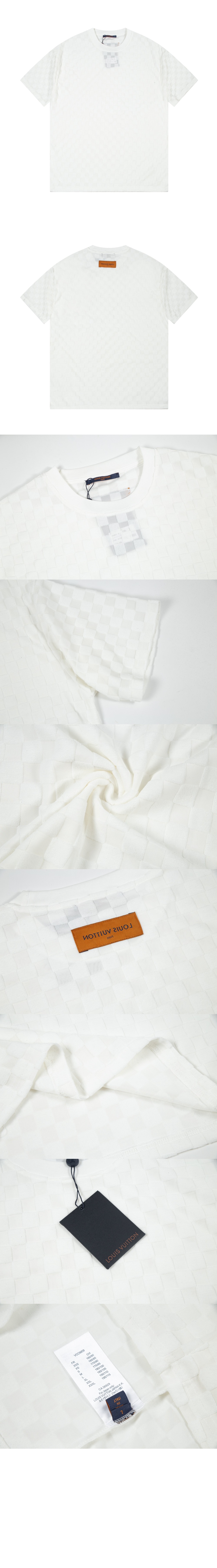 루이비통 로고 프린트 반팔