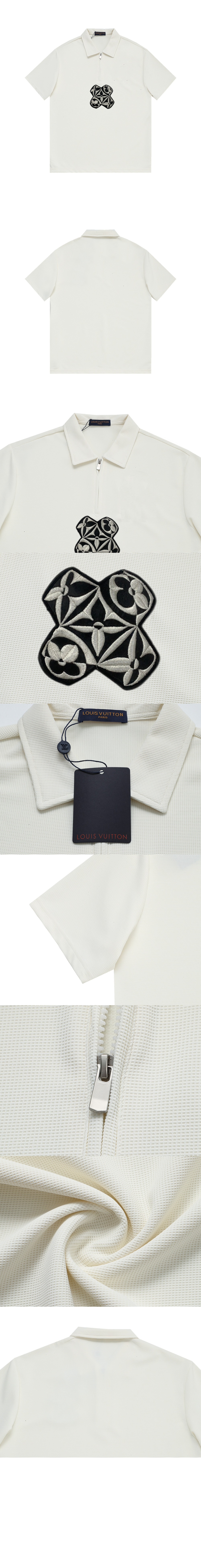 루이비통 로고 프린트 반팔