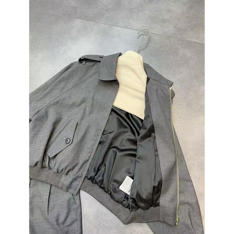 미우미우 그리자일 블루종 재킷