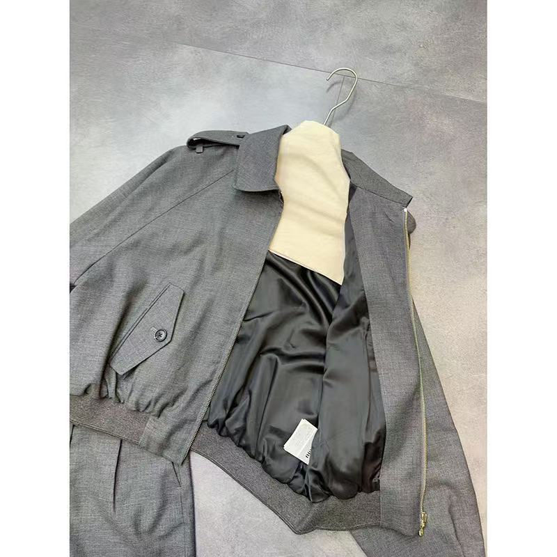 미우미우 그리자일 블루종 재킷