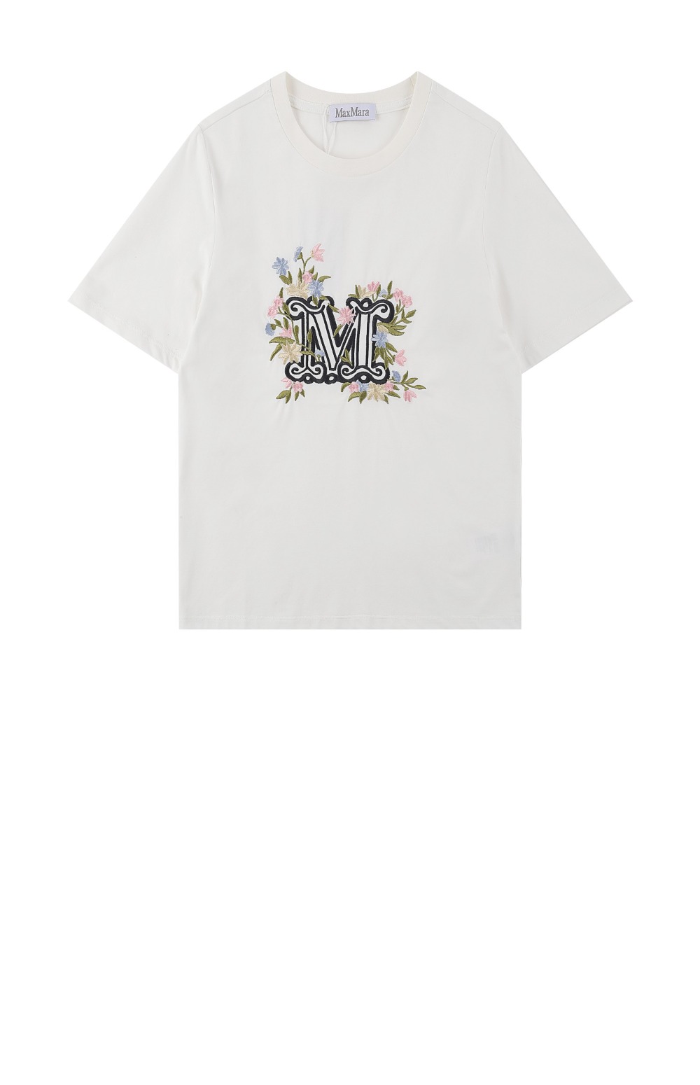 막스마라 로고 프린트 반팔