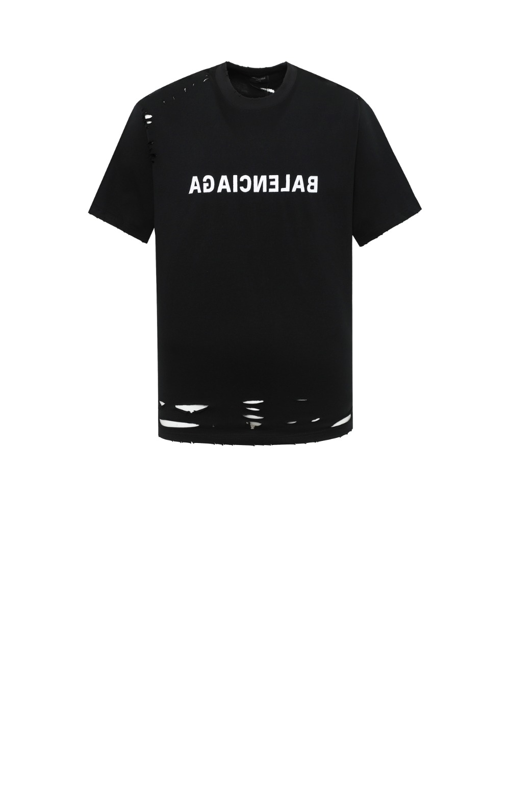 발렌시아가 디스트로이드 플랫그라운드 티셔츠