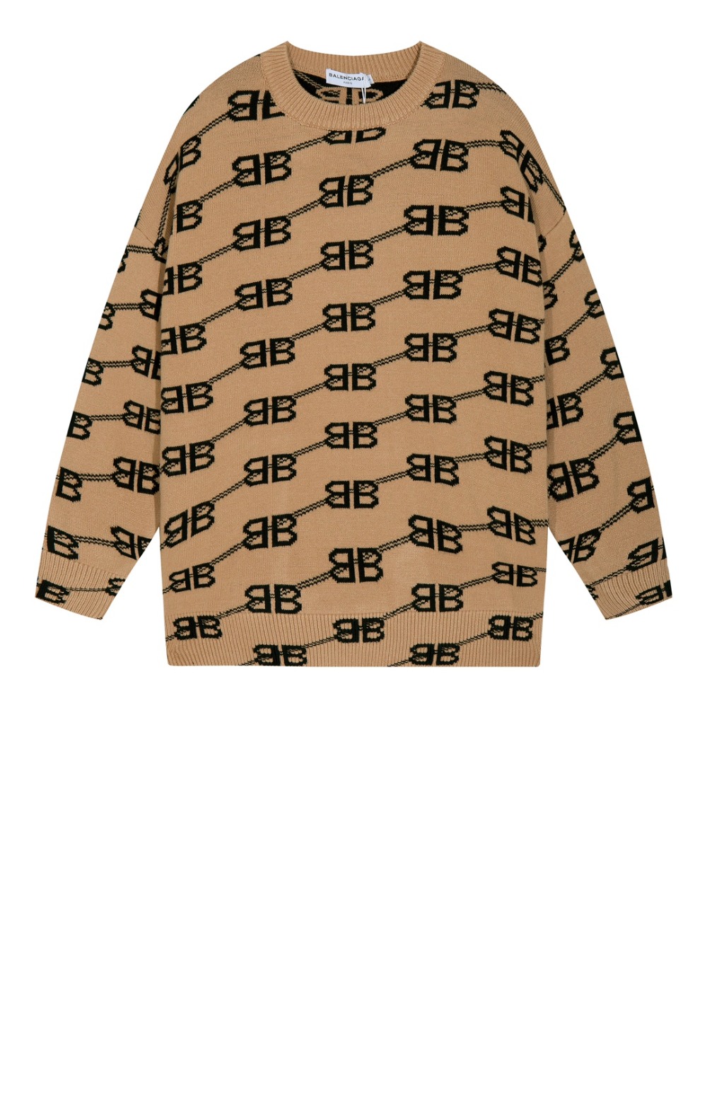 발렌시아가 프린트 니트 톱