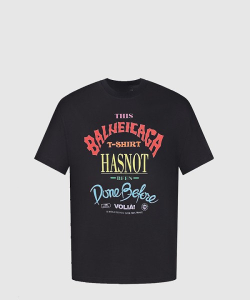 발렌시아가 로고 프린트 반팔