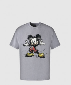 발렌시아가 로고 프린트 반팔