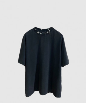 발렌시아가 로고 프린트 반팔