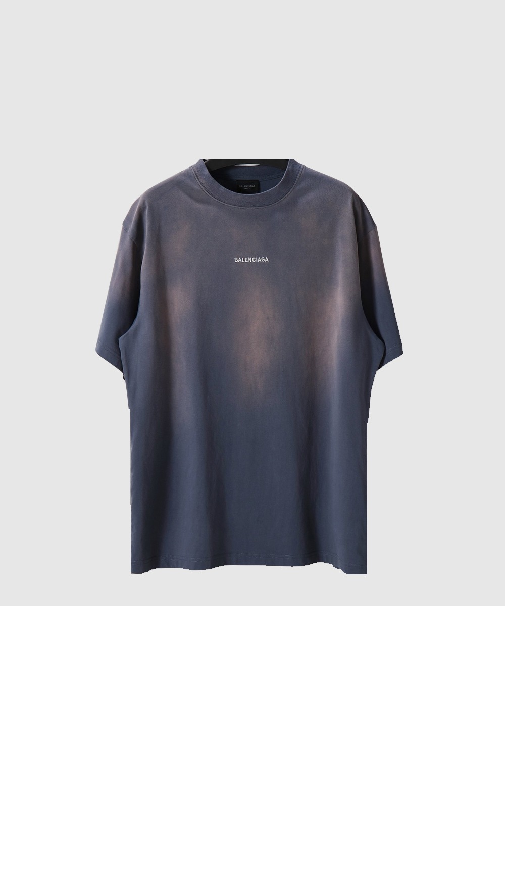 발렌시아가 로고 프린트 반팔