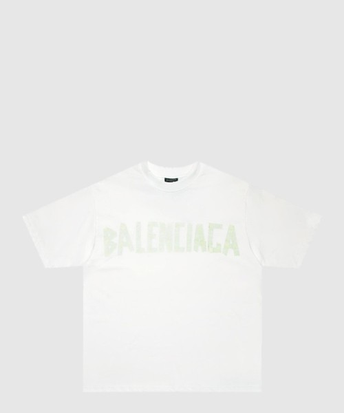 발렌시아가 로고 프린트 반팔