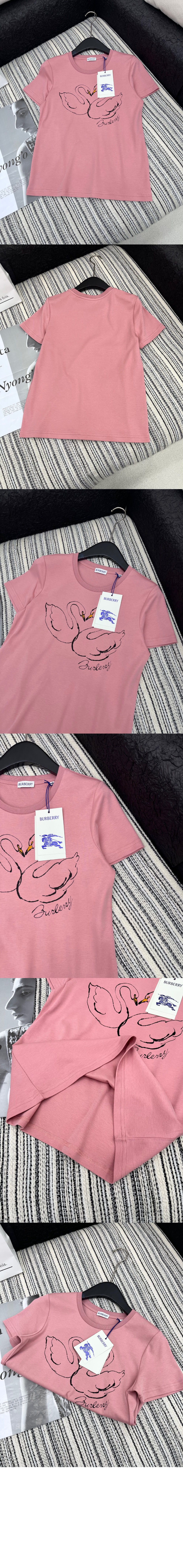 버버리 스완 코튼 박시 티셔츠