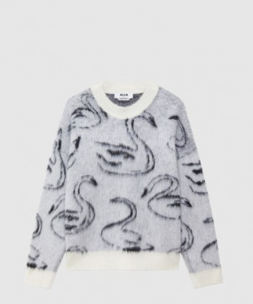 버버리 프린트 니트 톱