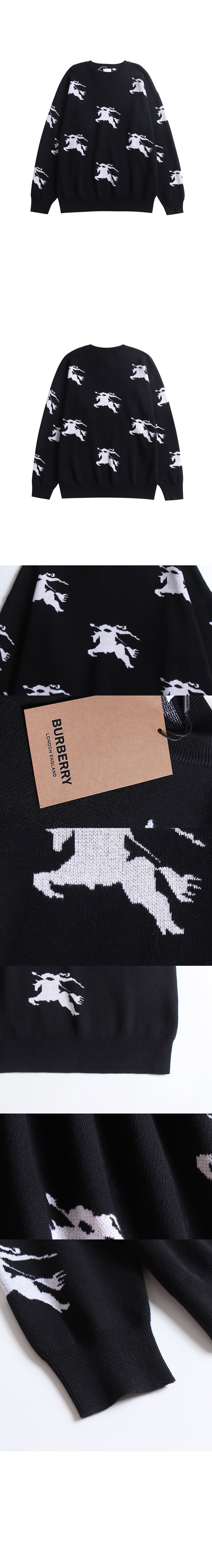 버버리 코튼 실크 니트