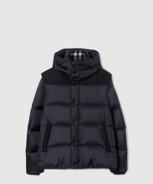 버버리 디태처블 슬리브 나일론 퍼퍼 재킷
