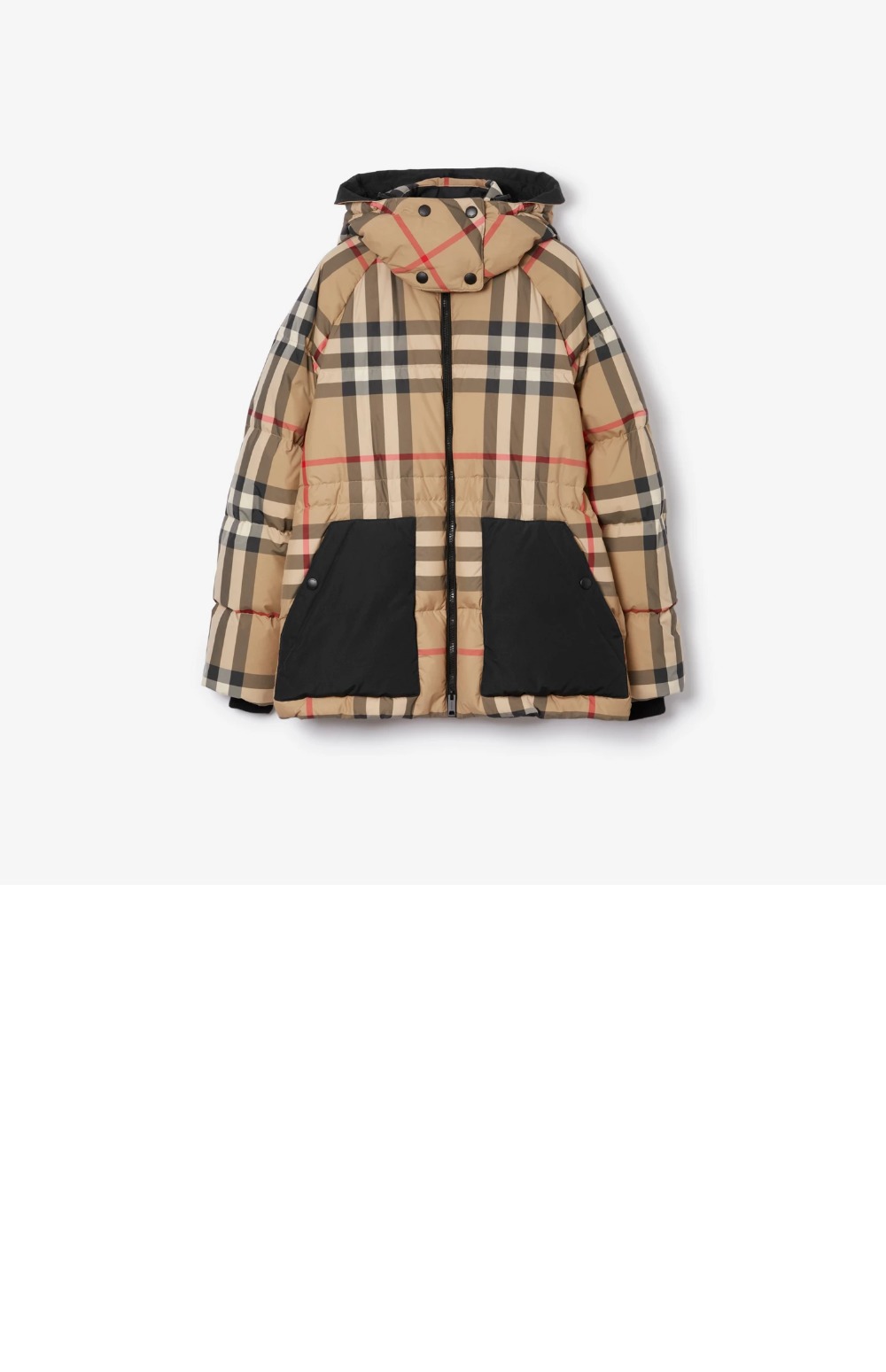 버버리 체크 퍼퍼 재킷