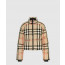 버버리 크롭 체크 퍼퍼 재킷