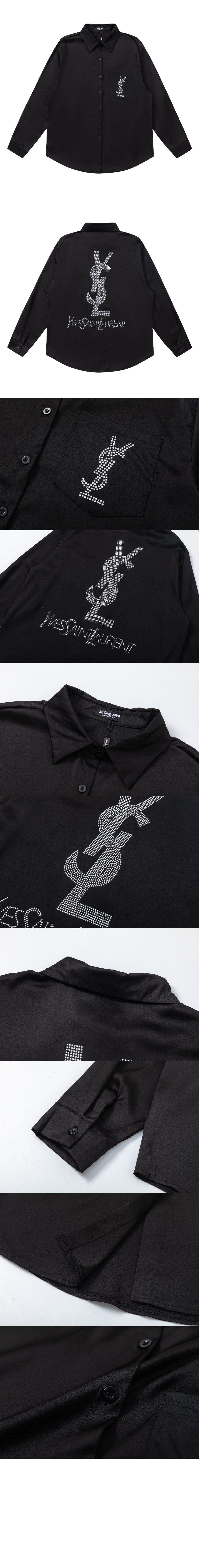 생로랑 코튼 포플린 소재의 셔츠