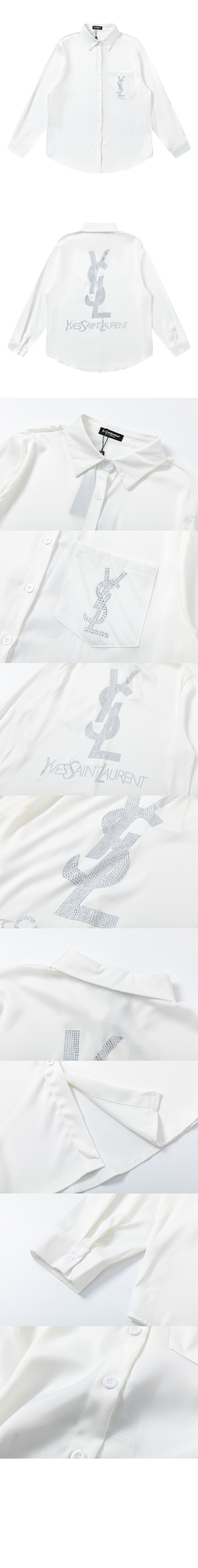 생로랑 코튼 포플린 소재의 셔츠