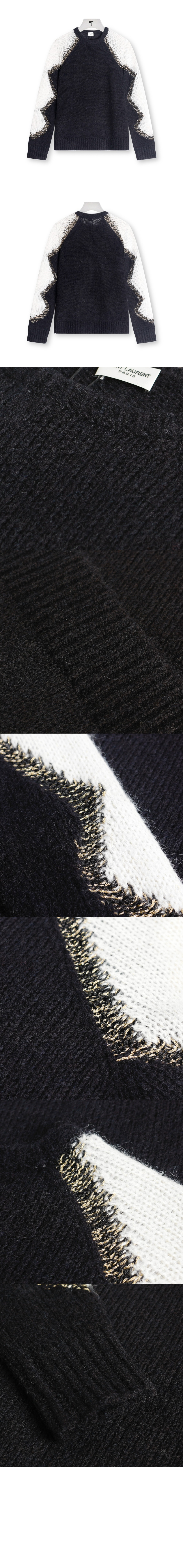 생로랑 플라워 코튼 톱