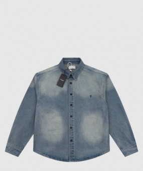 생로랑 로고 데님 재킷